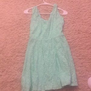 Lace floral design dress